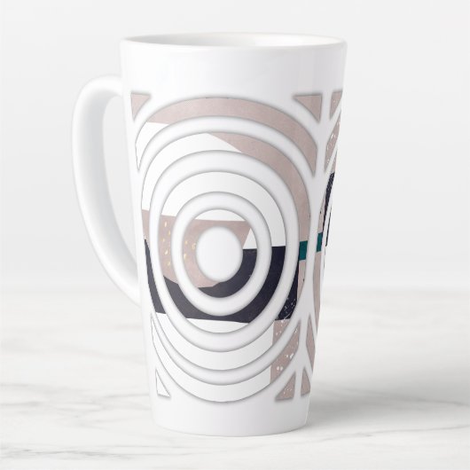 Abstract latte mug design mok (Linkerhoek)