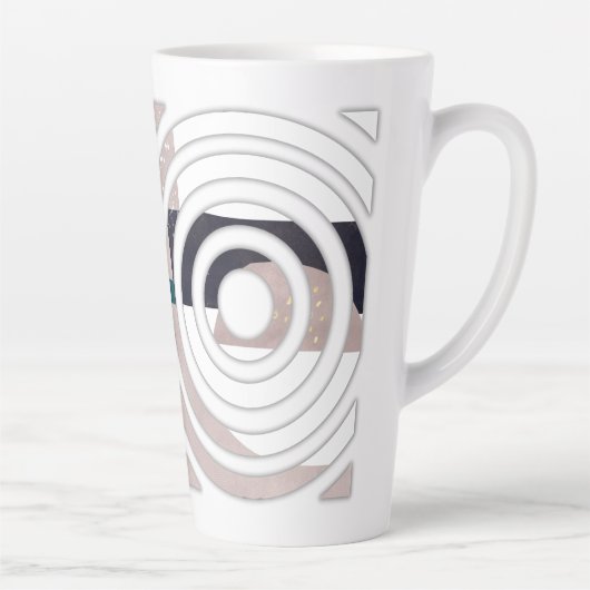 Abstract latte mug design mok (Rechts)