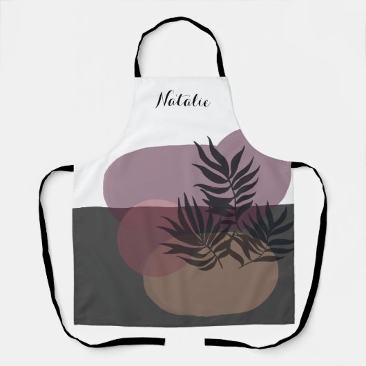 Abstract lavendel met zacht deegsel Tropisch Schor Schort (Voorkant)