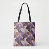 abstract lavender and gold tote bag (Voorkant)