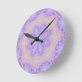 Abstract lavender, bevroren ronde klok (Hoek)