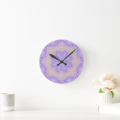 Abstract lavender, bevroren ronde klok (Huis)