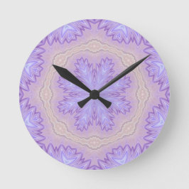 Abstract lavender, bevroren ronde klok