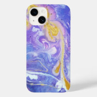 Abstract lavender en Gold Fluid