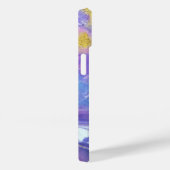 Abstract lavender en Gold Fluid Case-Mate iPhone Case (Achterkant / Rechts)