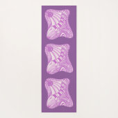 Abstract Lavender, Kaleidoscope Mandala Yoga Mats Yogamat (Achterkant)