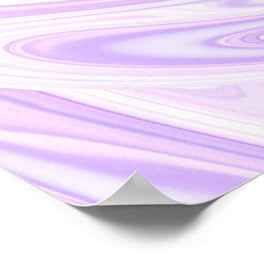 Abstract lavender Wavy Stripe Painting Poster (Hoek)