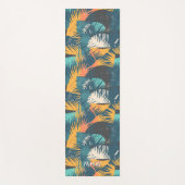 Abstract Leaf Pattern custom monogram yogamat (Voorkant)