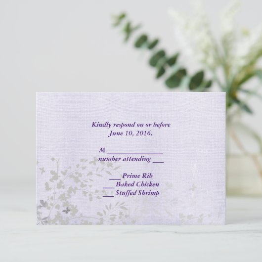 Abstract Leaf RSVP (Staand voorkant)