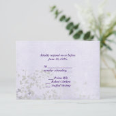 Abstract Leaf RSVP Kaartje (Staand voorkant)