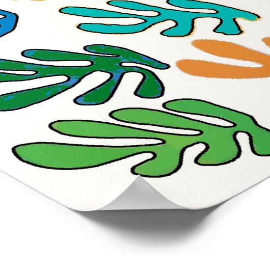 Abstract Leaves Poster (Hoek)