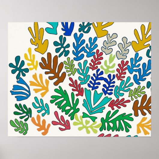 Abstract Leaves Poster (Voorkant)