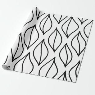 Abstract leaves. Vintage structuur. Hand drawn sea Cadeaupapier