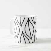 Abstract leaves. Vintage structuur. Hand drawn sea Koffiemok (Voorkant links)