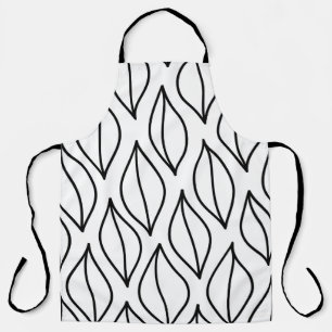 Abstract leaves. Vintage structuur. Hand drawn sea Schort