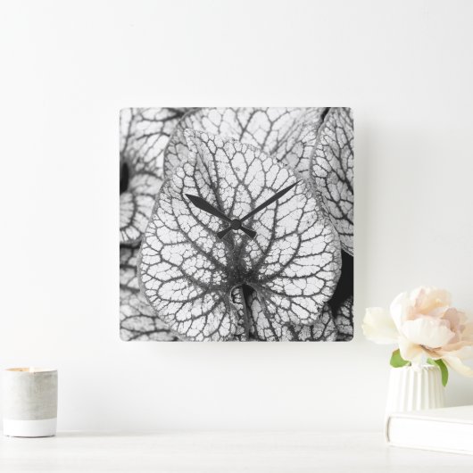 Abstract leder vierkante klok (Huis)