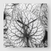 Abstract leder vierkante klok (Voorkant)