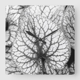 Abstract leder vierkante klok