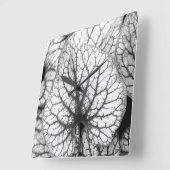 Abstract leder vierkante klok (Hoek)