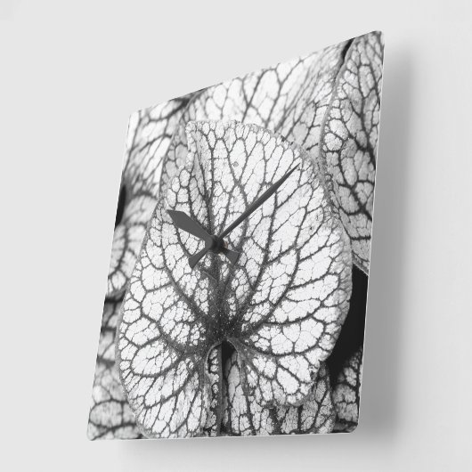 Abstract leder vierkante klok (Hoek)