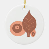 Abstract lederen design keramisch ornament (Voorkant)