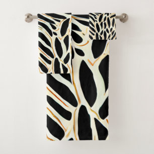 Abstract lederen patroon bad handdoek