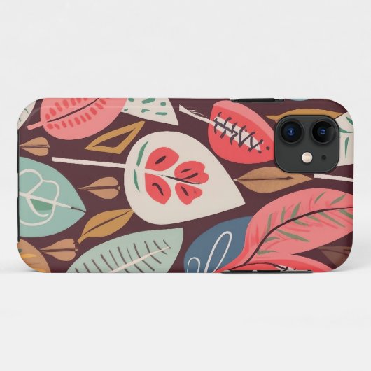 Abstract lederen patroon Case-Mate iPhone case (Achterkant (horizontaal))