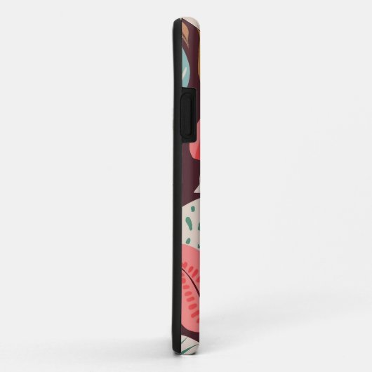 Abstract lederen patroon Case-Mate iPhone case (Achterkant/rechts)