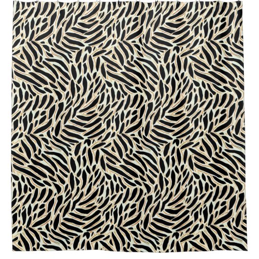 Abstract lederen patroon douchegordijn (Voorkant)