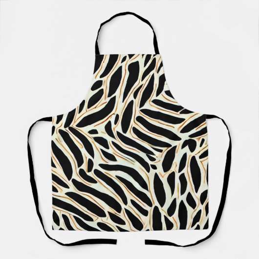 Abstract lederen patroon schort (Voorkant)