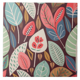 Abstract lederen patroon tegeltje