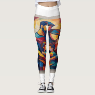 Abstract Leggings