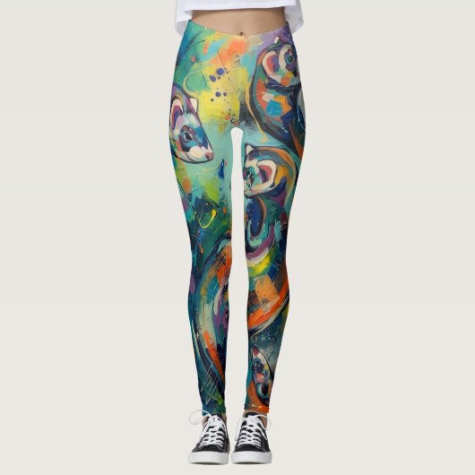 Abstract leggings (Voorkant)