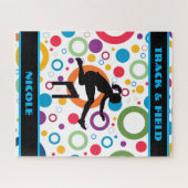 Abstract legpuzzel atletiek (Horizontaal)