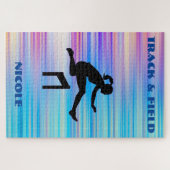 Abstract legpuzzel voor atletiek (Horizontaal)