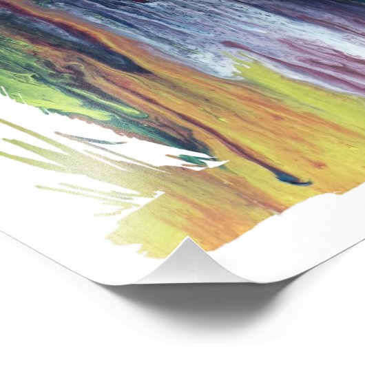 Abstract lemende silhouet foto afdruk (Hoek)