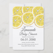 Abstract Lemon Citrus Lemonade Baby shower Kraft Kaart (Voorkant)