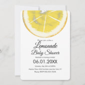Abstract Lemon Citrus Yellow Lemonade Baby shower Kaart (Voorkant)