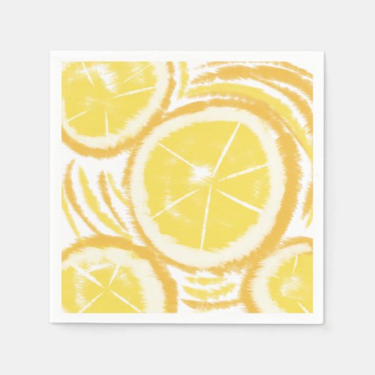 Abstract Lemon Summer Collectie Servet (Voorkant)