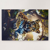 - Abstract Leopard in Tree Puzzle – Bold Wildlife  Legpuzzel (Horizontaal)