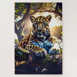 - Abstract Leopard in Tree Puzzle – Bold Wildlife  Legpuzzel