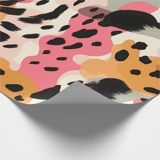 Abstract Leopard Pattern Wrapping Papier (Hoek)