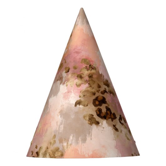 Abstract Leopard Print Party Pet Feesthoedjes (Voorkant)