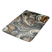 Abstract Leopard Print Swirl Badmat (Gekanteld)