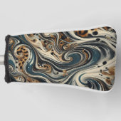 Abstract Leopard Print Swirl Golfheadcover (Voorkant)