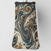 Abstract Leopard Print Swirl Golfheadcover (Draai 90)