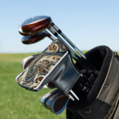 Abstract Leopard Print Swirl Golfheadcover (Insitu)