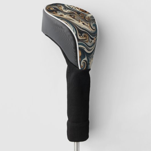 Abstract Leopard Print Swirl Golfheadcover (Schuin)