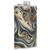 Abstract Leopard Print Swirl Heupfles (Rechts)