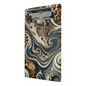 Abstract Leopard Print Swirl Mini Klembord (Angled2)